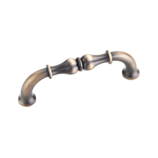 4 3/8in. Overall Length Cabinet Pull Antique Brushed Satin Brass